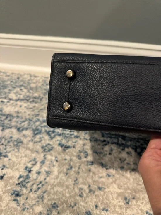 Coach Blue Leather Charlie Briefcase Bag - Picture 15 of 16